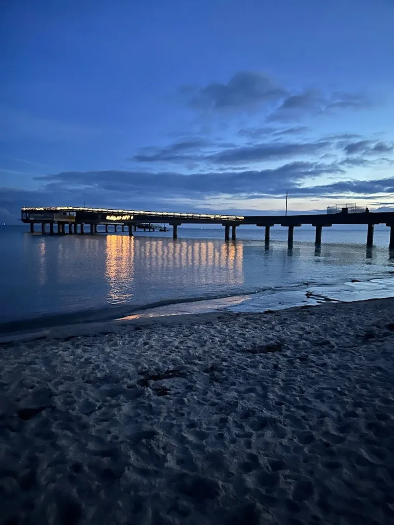 Seebrücke im Heiligen Hafen